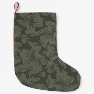 Petite Chaussette De Noël Vert Floral sans couture motif fond abstrait,