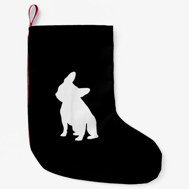 Petite Chaussette De Noël Vêtements de Tête de Chien-taureau français, Tête  (Devant)