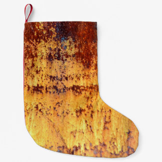 Petite Chaussette De Noël Vieux métal rouille arrière - plan et texture, mét