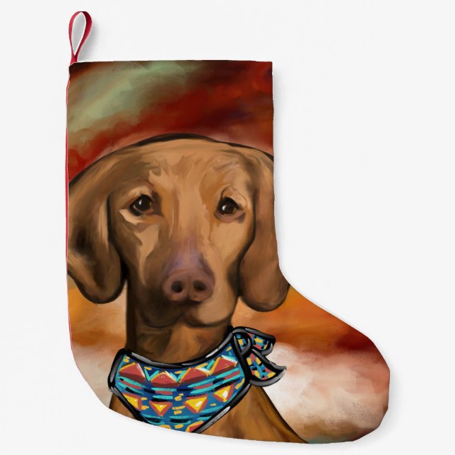 Petite Chaussette De Noël Vizsla (Devant)