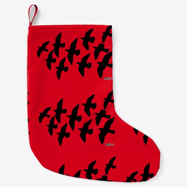 Petite Chaussette De Noël Vol de pigeons (Devant)