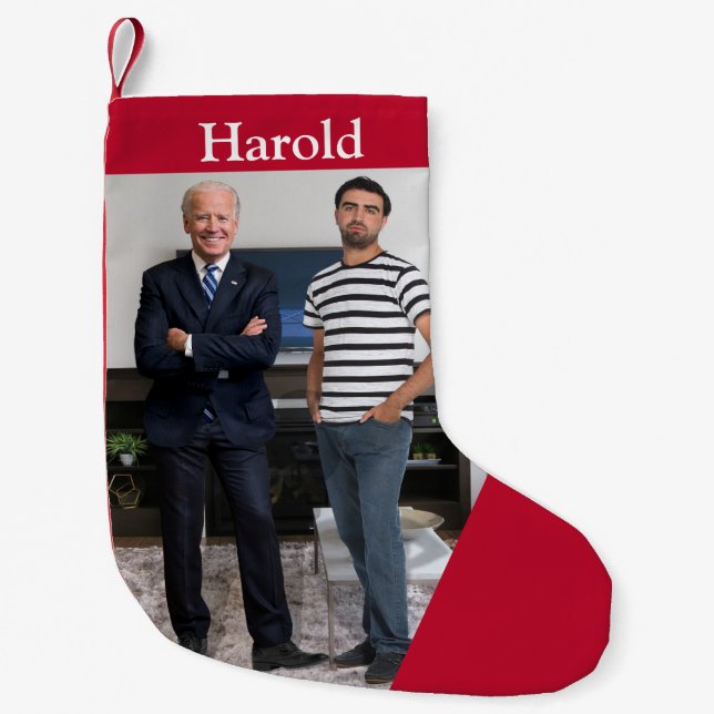 Petite Chaussette De Noël Vous avez rencontré le président Joe Biden | Ajout (Devant)