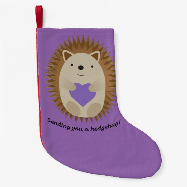 Petite Chaussette De Noël Vous envoyer un hérisson de Hedgehug (Devant)
