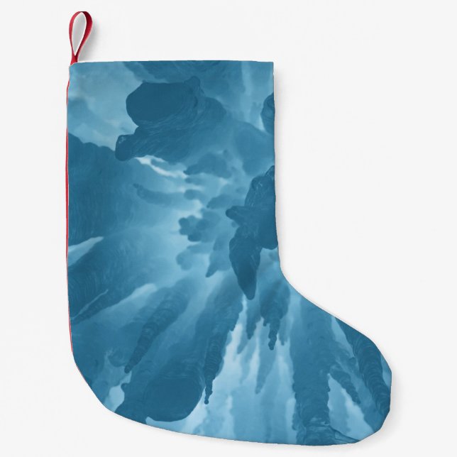 Petite Chaussette De Noël Vue en angle faible des stalactites (Devant)
