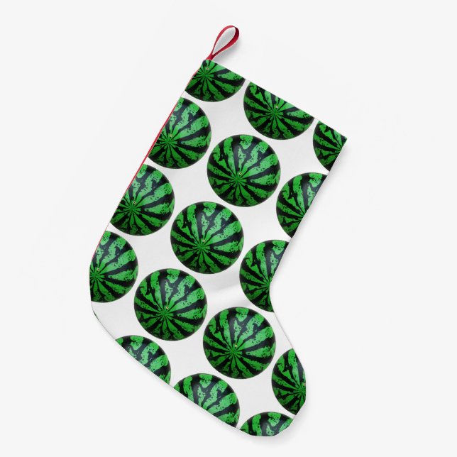 Petite Chaussette De Noël Watermelon Football / Soccer Ball (Devant (Accrochage))