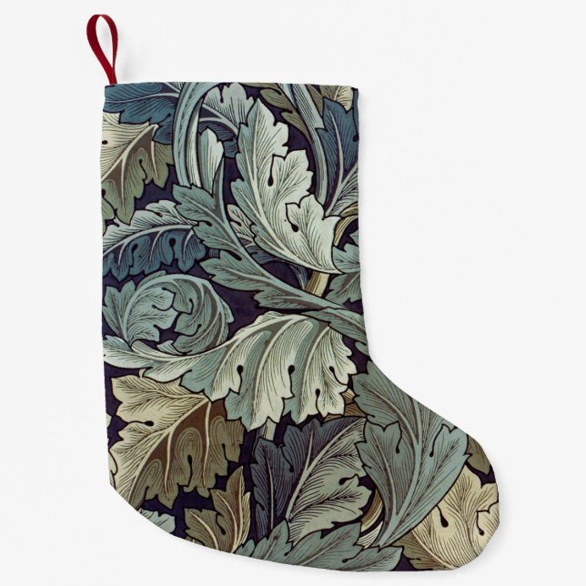 Petite Chaussette De Noël William Morris Acanthus Feuilles (Devant)