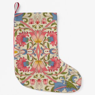 Petite Chaussette De Noël William Morris Lodden Motif Floral Pastel