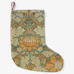 Petite Chaussette De Noël William Morris Vintage St James Motif Acanthus