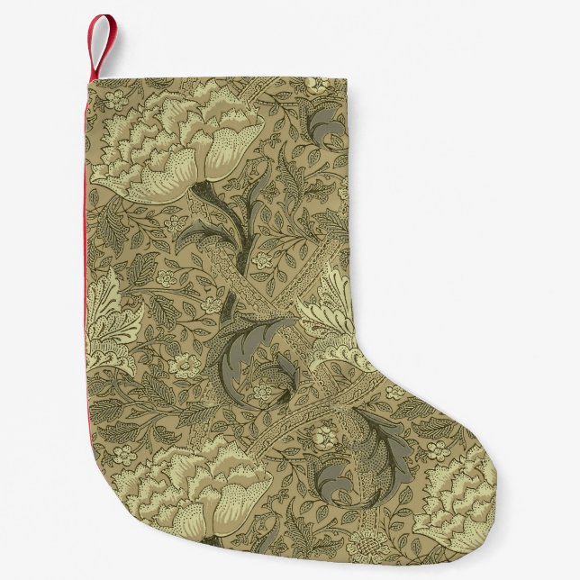 Petite Chaussette De Noël William Morris Windrush Motif de fond d'écran (Devant)
