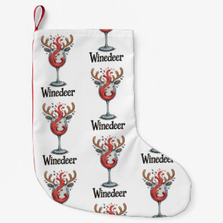Petite Chaussette De Noël Winedeer Reindeer Christmas Xmas Matching Family
