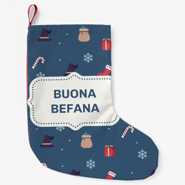 Petite Chaussette De Noël xmas buona Befana stockage de noël (Devant)