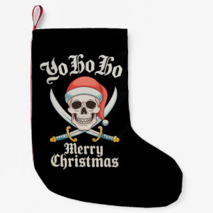 Petite Chaussette De Noël Yo Ho Ho Joyeux Noël Pirate Noël Crâne Vacances