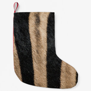 PETITE CHAUSSETTE DE NOËL ZEBRA POSTER DE ANIMAL STRIPE