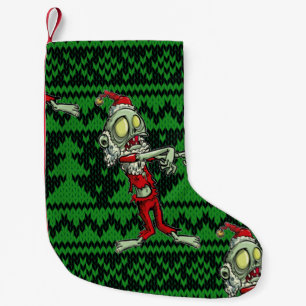 Petite Chaussette De Noël zombie xmas père Noël