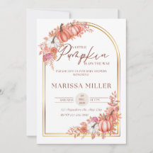 Petite Citrouille est en route Invitation