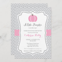 Petite Citrouille Invitation Baby shower d'automne