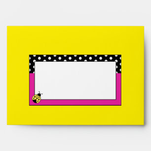 Petite Coccinelle Fête - Enveloppe Lignée de Fleur