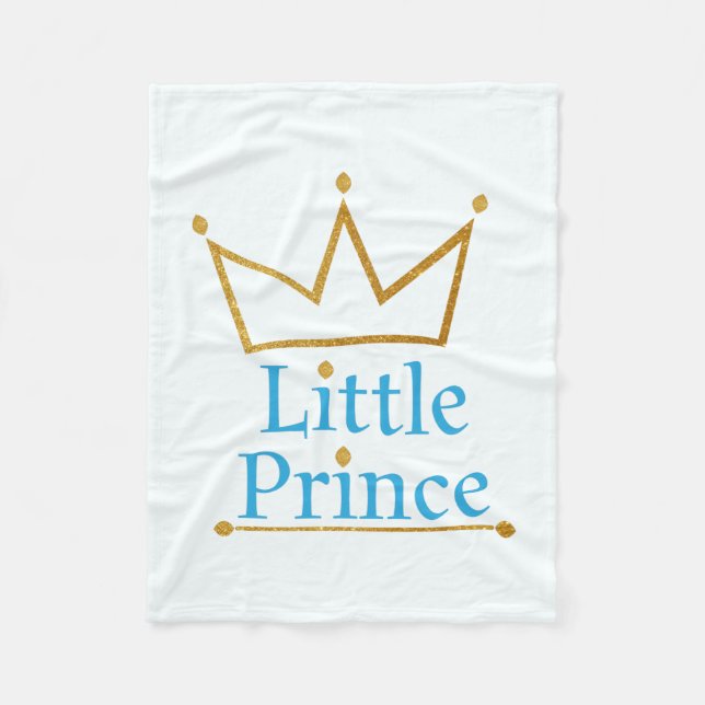 Petite couverture d'ouatine de bébé de prince (Devant)