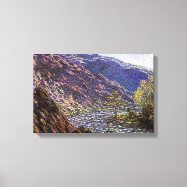 Petite Creuse, Sunlight by Claude Monet Canvas Print (Front)
