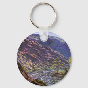 Petite Creuse, Sunlight by Claude Monet Keychain