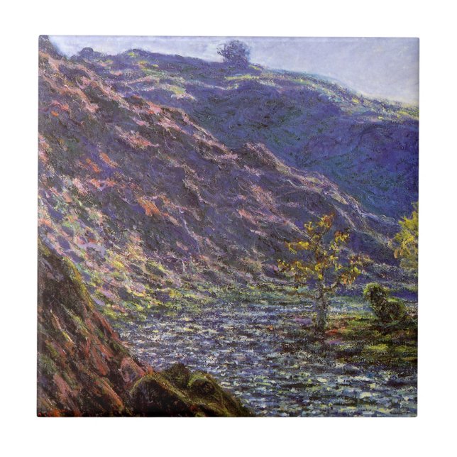 Petite Creuse, Sunlight by Claude Monet Tile (Front)