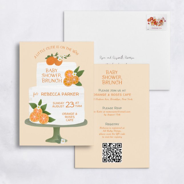 Petite Cutie Baby shower Brunch Invitation (Créateur téléchargé)