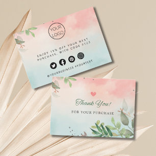 Petite entreprise personnalisée Merci Notes