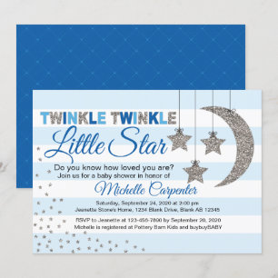 petite étoile scintillante invitation au baby show
