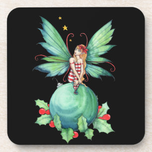 Petite fée de Noël ensemble de Dessous de verre