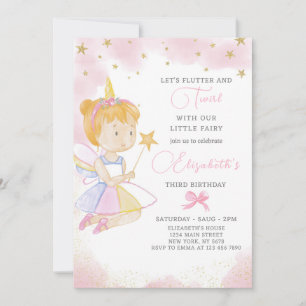 Petite Fée Invitation Anniversaire