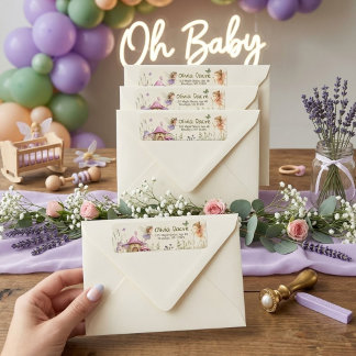 Petite Fée Princesse Florale Jardin Baby Shower