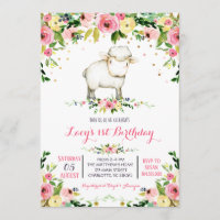 Petite ferme mouton invitation
