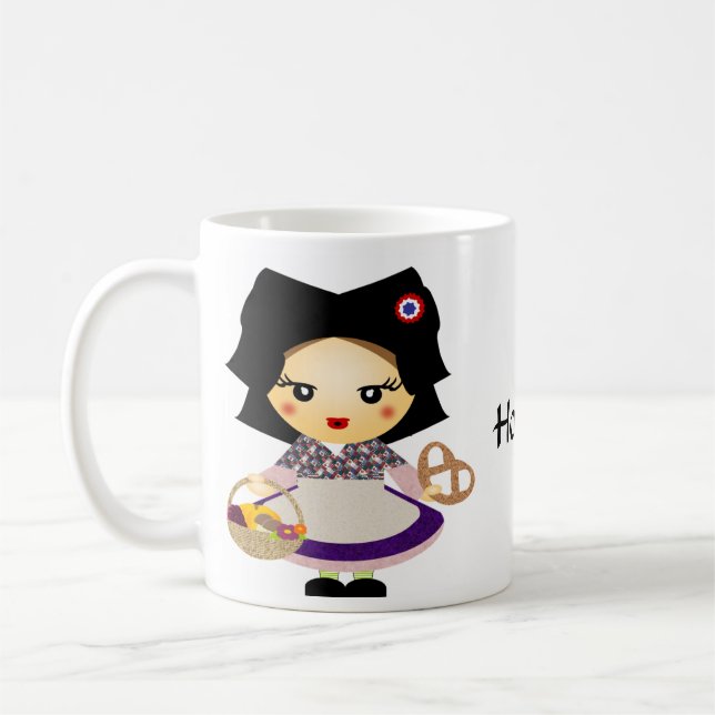 Petite fille alsacienne coffee mug (Left)