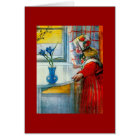 Petite fille avec Iris Bleu