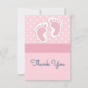 Petite fille rose mignonne Empreintes Merci