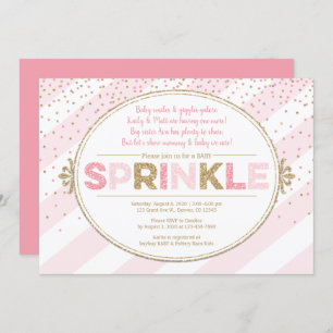 Petite fille saupoudrer l'invitation invitations d