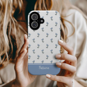 Petite Fleur Blue Flower MagSafe Tough