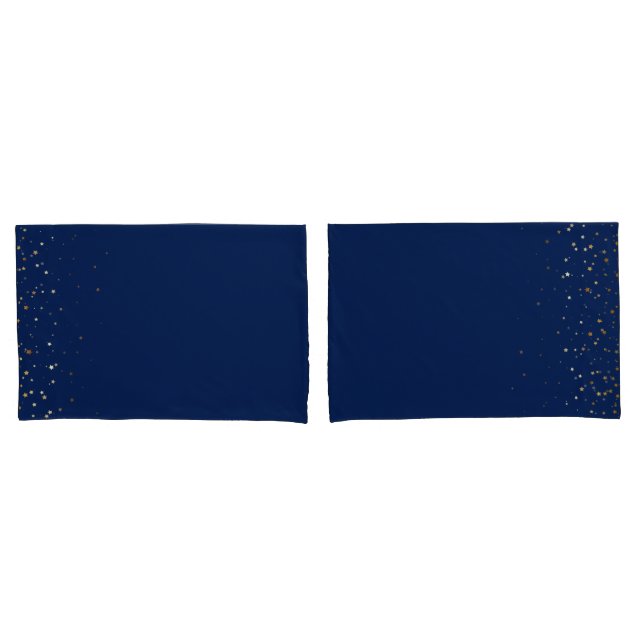 Petite Golden Stars Pillowcase Set (Front-Set)