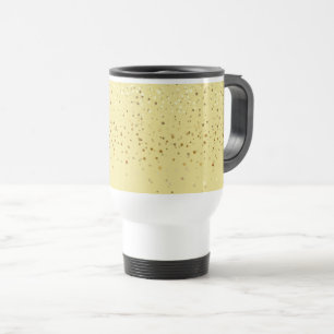 Petite Golden Stars Travel Coffee Mug-Yellow Mug