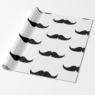 Petite Handlebar Moustache Wrapping Paper