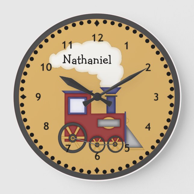 Petite horloge murale du moteur de train (Recto)