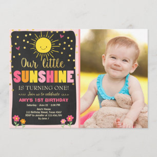 Petite invitation au soleil Anniversaire Pink Gold