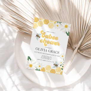 Petite invitation d'abeille à miel pour Baby Showe