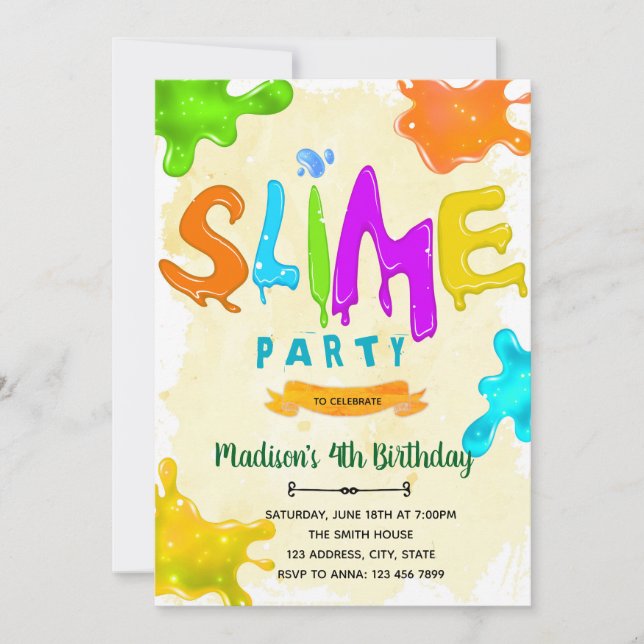 Petite invitation d'anniversaire (Devant)