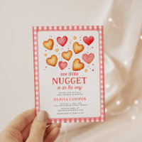 Petite Invitation de Baby shower Nugget