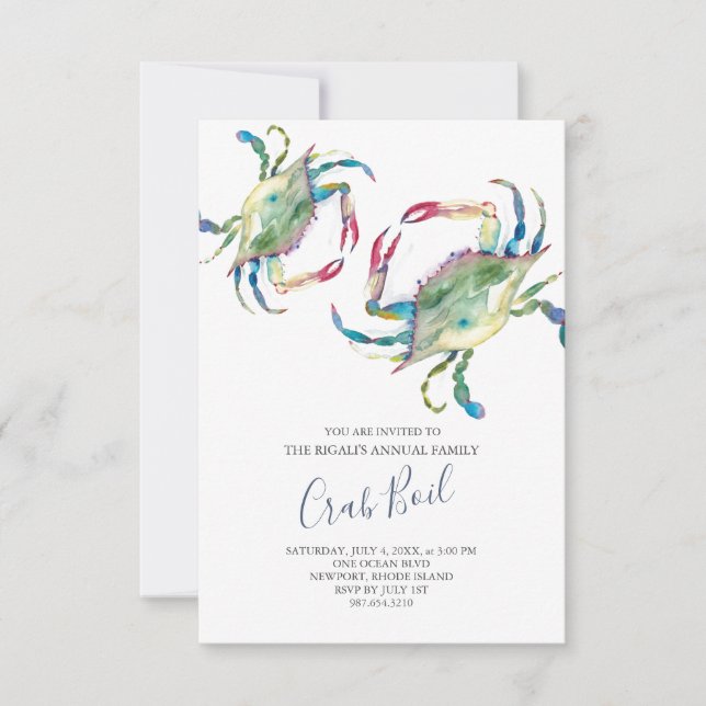 Petite invitation pour fête d'été en famille autou (Devant)