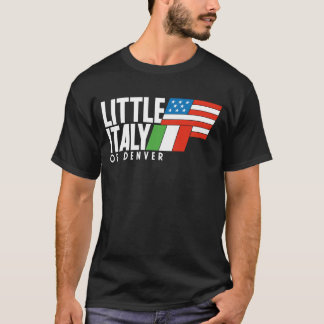 Petite Italie de Denver 80s T-shirt noir rétro