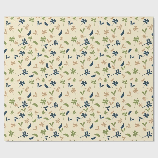 Petite Leaves Wrapping Paper (Flat)