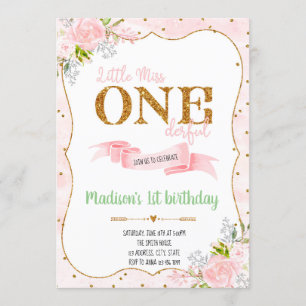 Petite Miss ONE, invitation à l'anniversaire