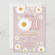 Petite Miss Onederful 1er anniversaire Invitation
